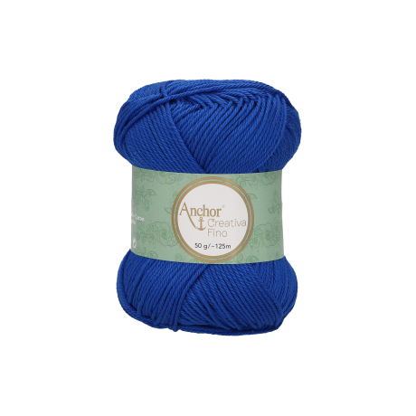 Novelo de Linha Creativa Fino nº 4, cor 201 azul Novelo de Linha Creativa Fino nº 4, cor 201 azul